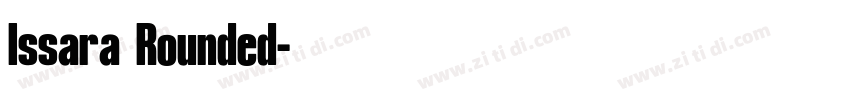 Issara Rounded字体转换